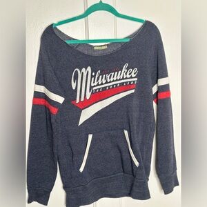 Alternative Navy Milwaukee Graphic Pullover with White & Red Accents